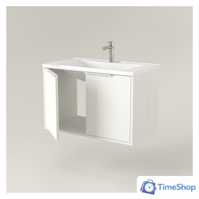  Дабер Тумба под умывальник 018 WeltWasser Deilbach 7517-70 Т18.7W.0.5Б (белый древесный/ручка белая) - Изображение №2 — Интернет-магазин Time-Shop