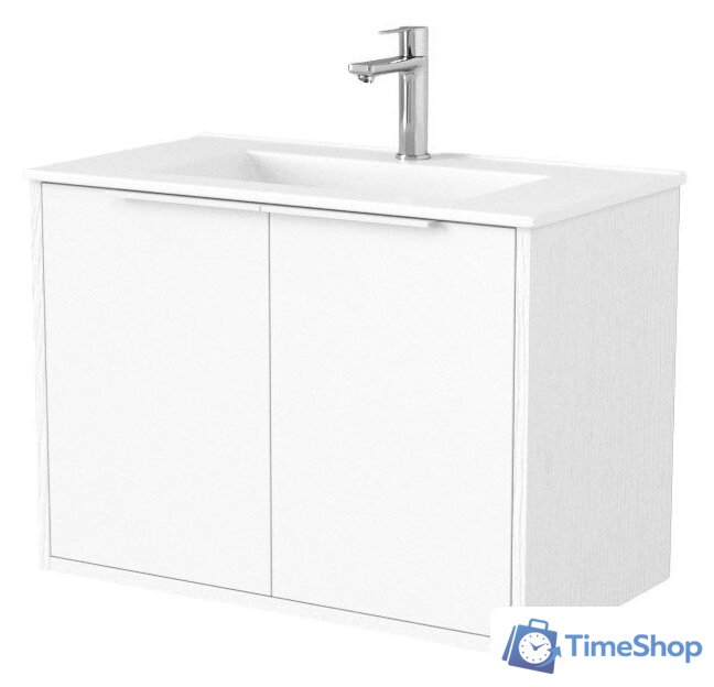  Дабер Тумба под умывальник 018 WeltWasser Deilbach 7517-70 Т18.7W.0.5Б (белый древесный/ручка белая) - Изображение №1 — Интернет-магазин Time-Shop