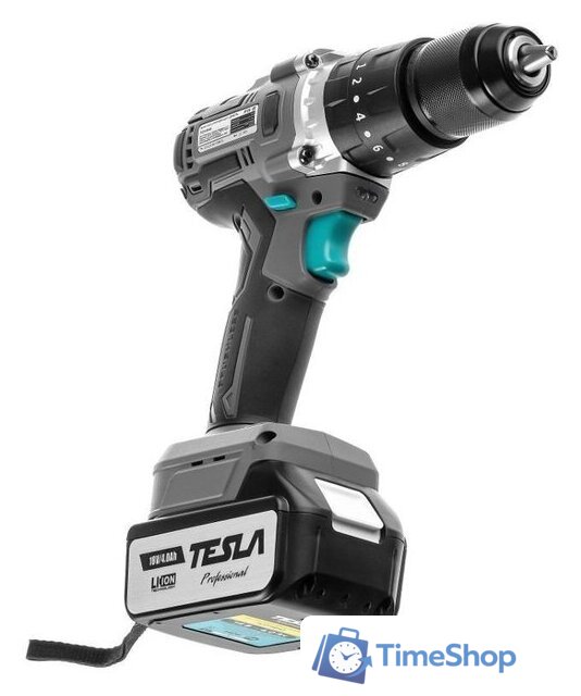 Дрель-шуруповерт Tesla TCD18HD 840374 (с 2-мя АКБ, кейс) - Изображение №4 — Интернет-магазин Time-Shop