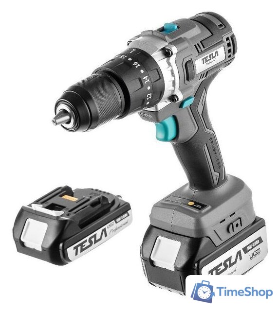 Дрель-шуруповерт Tesla TCD18HD 840374 (с 2-мя АКБ, кейс) - Изображение №1 — Интернет-магазин Time-Shop