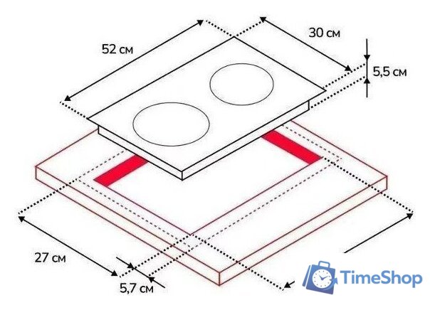 Варочная панель Simfer H30D12B500 - Изображение №6 — Интернет-магазин Time-Shop