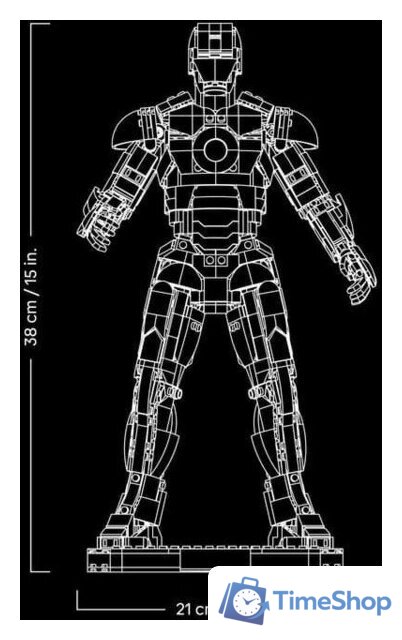 Конструктор LEGO Marvel 76344 Сборный Железный Человек Mark 3 - Изображение №6 — Интернет-магазин Time-Shop