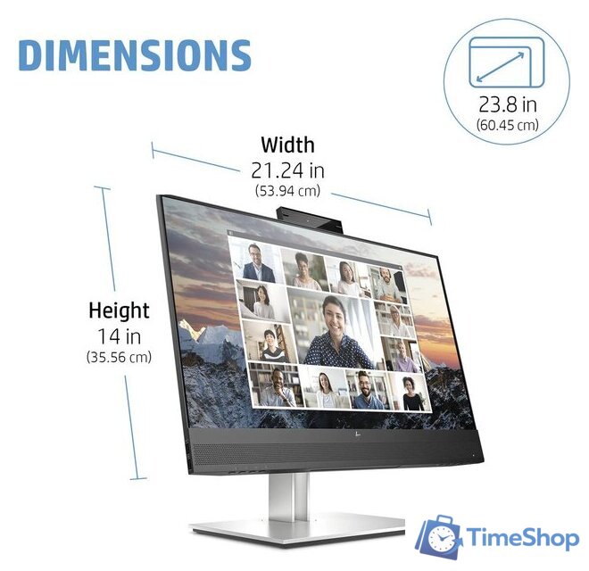 Монитор HP E24m G4 40Z32AA - Изображение №10 — Интернет-магазин Time-Shop
