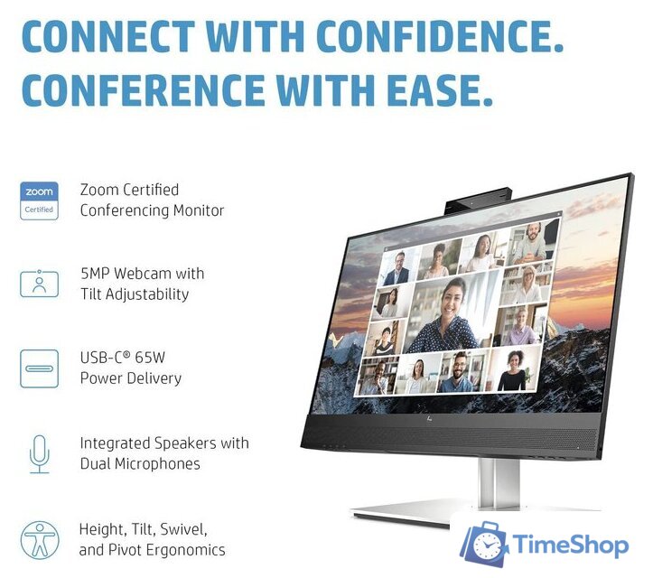 Монитор HP E24m G4 40Z32AA - Изображение №9 — Интернет-магазин Time-Shop