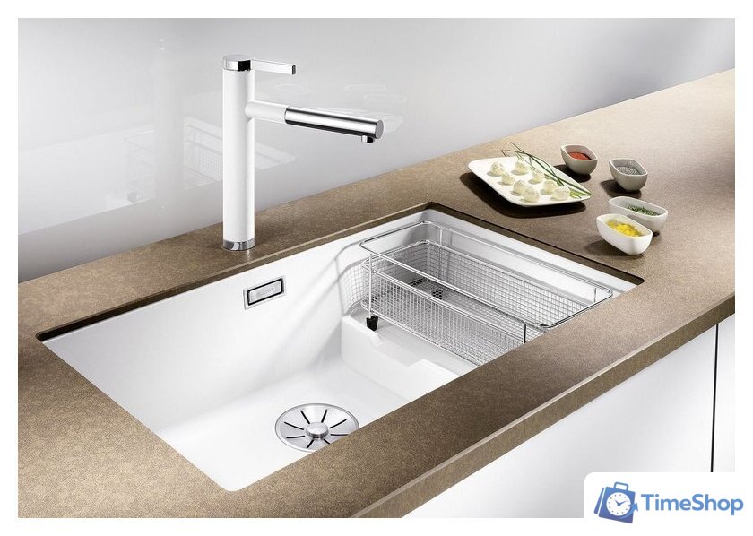 Кухонная мойка Blanco Subline 700-U Level 527354 (стальная корзина, вулканический серый) - Изображение №2 — Интернет-магазин Time-Shop