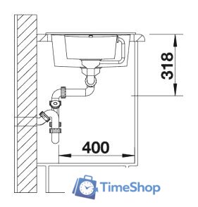 Кухонная мойка Blanco Metra 6 S Compact 515044 (кофе) - Изображение №3 — Интернет-магазин Time-Shop
