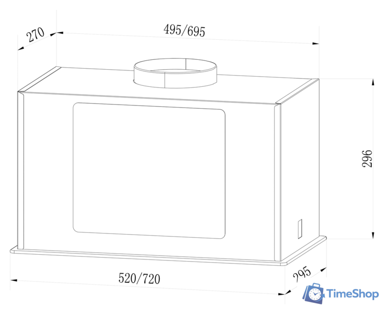 Кухонная вытяжка LEX GS Bloc G 600 (черный) - Изображение №2 — Интернет-магазин Time-Shop