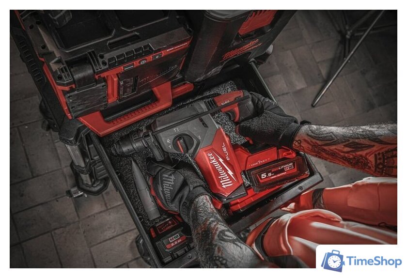 Перфоратор Milwaukee M18 FUEL M18ONEFHX-0X 4933478503 (без АКБ, кейс) - Изображение №16 — Интернет-магазин Time-Shop