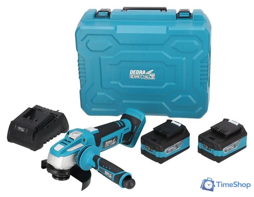 Угловая шлифмашина Dedra DED7030A06 (с 2-мя АКБ, кейс) - Изображение №1 — Интернет-магазин Time-Shop