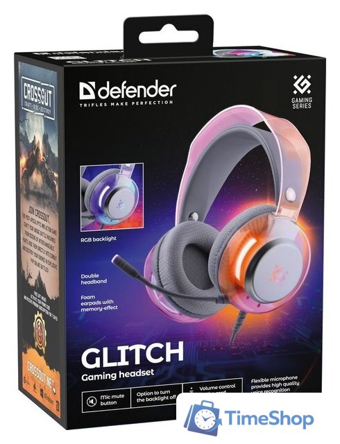 Наушники Defender Glitch 62490 - Изображение №10 — Интернет-магазин Time-Shop