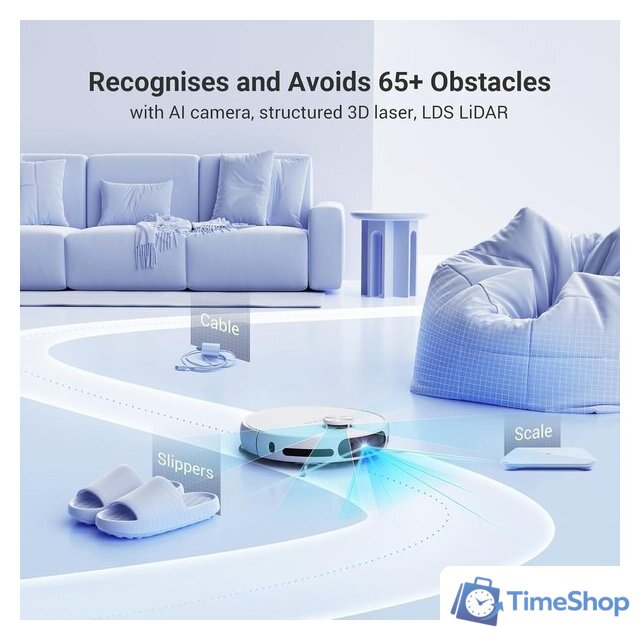 Робот-пылесос Ezviz RS20 Pro (белый) - Изображение №6 — Интернет-магазин Time-Shop