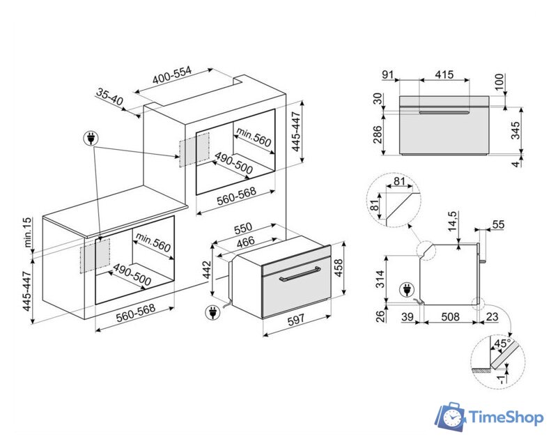 Электрический духовой шкаф Smeg Victoria SO4902M1X - Изображение №2 — Интернет-магазин Time-Shop
