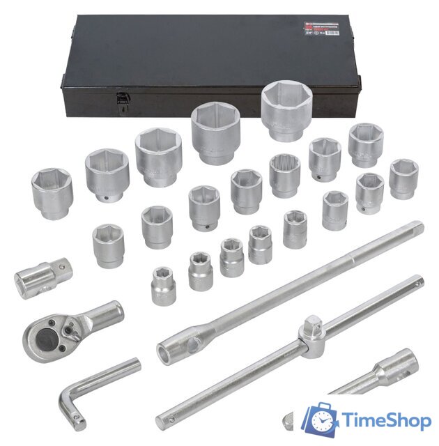 Набор трещотка с головками ForceKraft FK-68263-5 (26 предметов) - Изображение №1 — Интернет-магазин Time-Shop