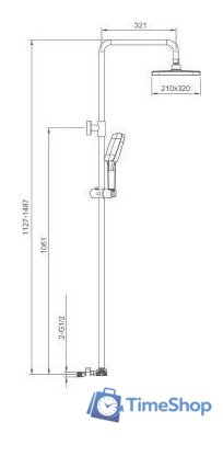 Душевая система  Gappo G2418-23 - Изображение №3 — Интернет-магазин Time-Shop