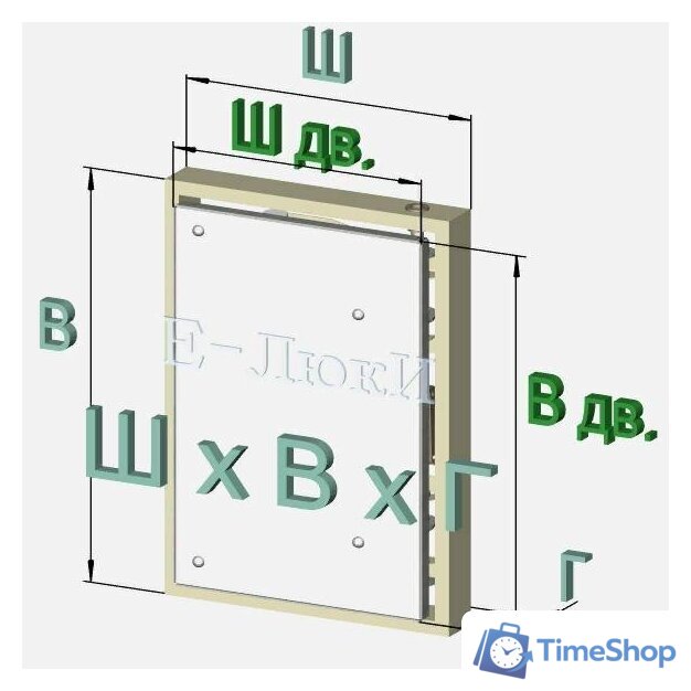 Люк Eluki Премиум 3DУ (70x80) - Изображение №2 — Интернет-магазин Time-Shop