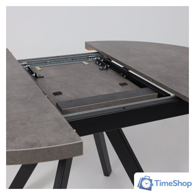 Кухонный стол Мамадома Rondo M-100 раздвижной 100-135 (дымчатая керамика/черный) - Изображение №20 — Интернет-магазин Time-Shop