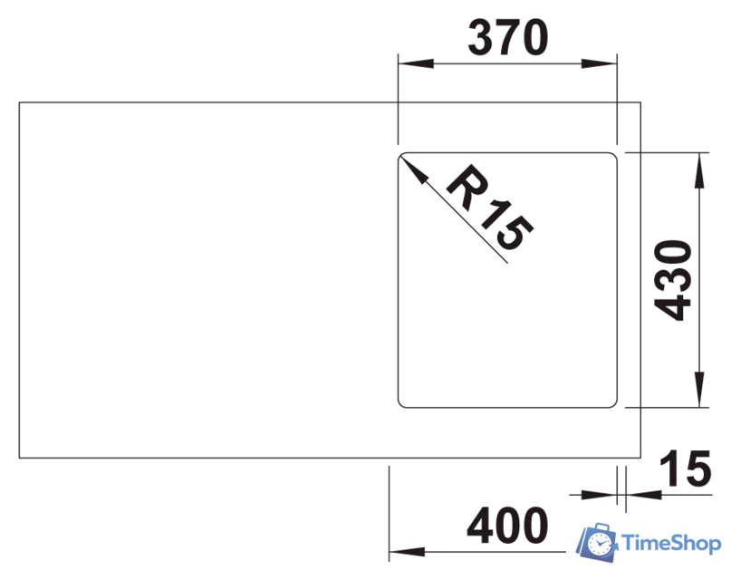 Кухонная мойка Blanco Solis 340-IF 526116 (полированная) - Изображение №3 — Интернет-магазин Time-Shop