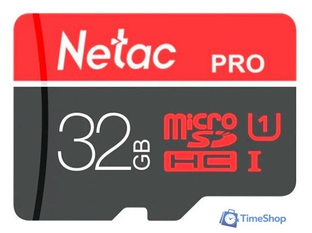 Карта памяти Netac microSDHC P500 Ultra 32GB - Изображение №1 — Интернет-магазин Time-Shop