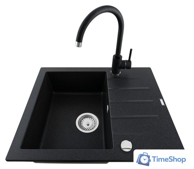 Кухонная мойка Kernau KGS A 4560 1B1D Black Metallic - Изображение №6 — Интернет-магазин Time-Shop