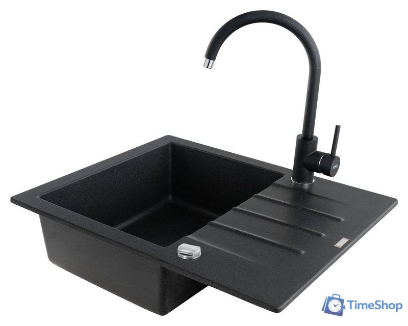 Кухонная мойка Kernau KGS A 4560 1B1D Black Metallic - Изображение №5 — Интернет-магазин Time-Shop