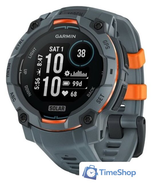 Умные часы Garmin Instinct 3 Solar 45 мм (серый) - Изображение №1 — Интернет-магазин Time-Shop