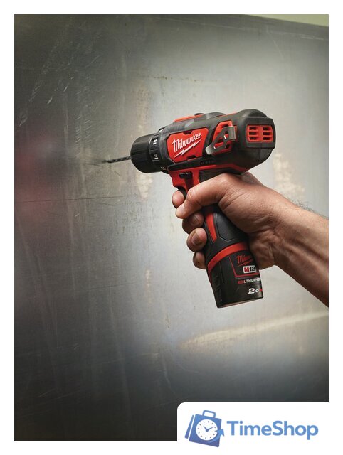 Дрель-шуруповерт Milwaukee M12 BDD-202C 4933441915 (с 2-мя АКБ, кейс) - Изображение №5 — Интернет-магазин Time-Shop