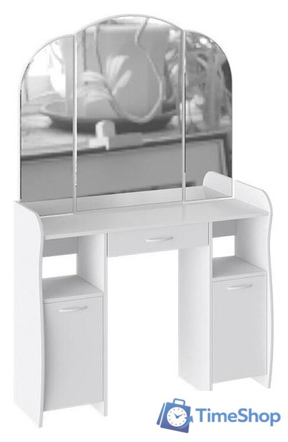 Туалетный столик с зеркалом Трия София Т2 (белый) - Изображение №1 — Интернет-магазин Time-Shop