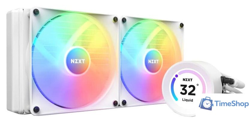 Система жидкостного охлаждения для процессора NZXT Kraken Elite 280 RGB 2023 RL-KR28E-W1 - Изображение №1 — Интернет-магазин Time-Shop