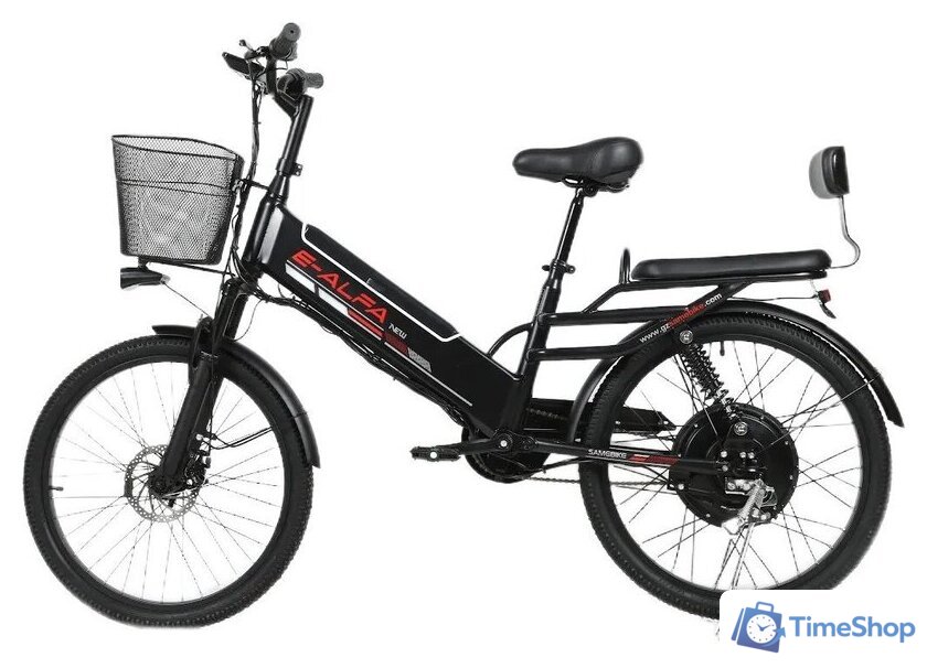 Электровелосипед SameBike Е-Alfa New SB-E-ALFA500-48/13 (черный) - Изображение №2 — Интернет-магазин Time-Shop