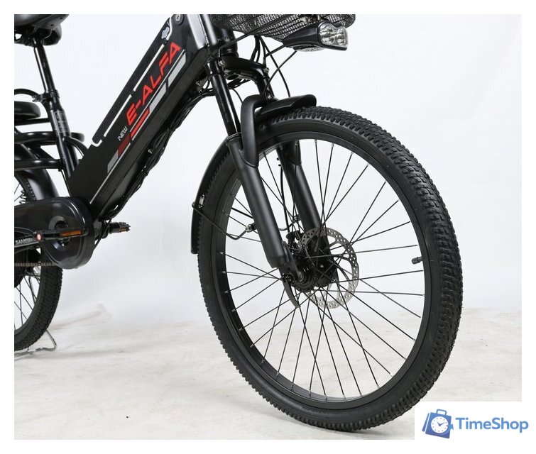 Электровелосипед SameBike Е-Alfa New SB-E-ALFA500-48/13 (черный) - Изображение №5 — Интернет-магазин Time-Shop