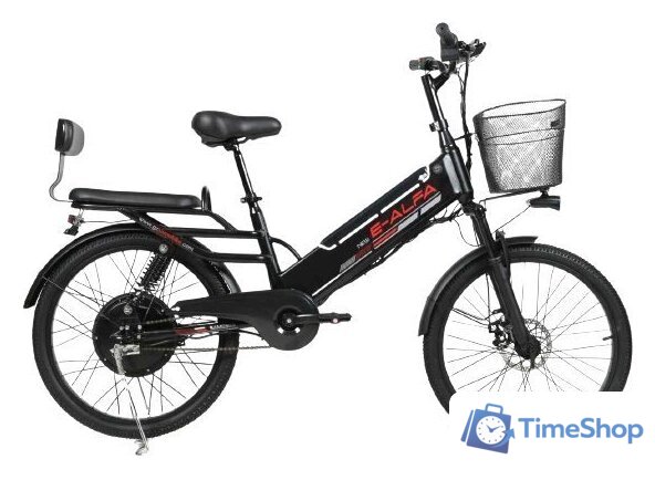 Электровелосипед SameBike Е-Alfa New SB-E-ALFA500-48/13 (черный) - Изображение №1 — Интернет-магазин Time-Shop