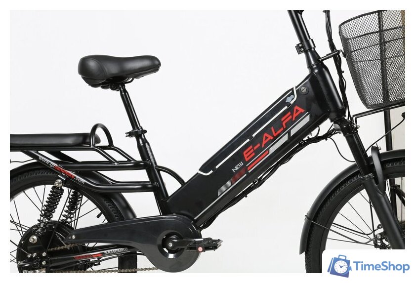 Электровелосипед SameBike Е-Alfa New SB-E-ALFA500-48/13 (черный) - Изображение №7 — Интернет-магазин Time-Shop