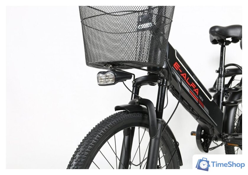 Электровелосипед SameBike Е-Alfa New SB-E-ALFA500-48/13 (черный) - Изображение №4 — Интернет-магазин Time-Shop