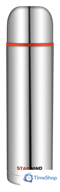 Термос StarWind 20-1200 1.2л (серебристый/красный) - Изображение №1 — Интернет-магазин Time-Shop