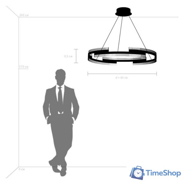 Припотолочная люстра Lightstar Rotonda 736333 - Изображение №5 — Интернет-магазин Time-Shop