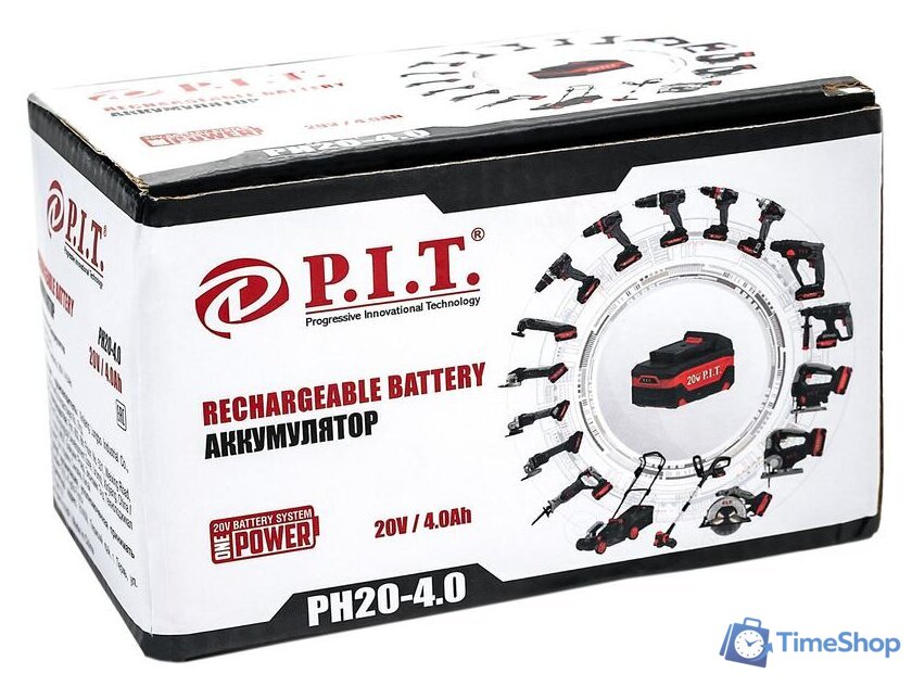 Аккумулятор P.I.T. PH20-4.0 (20В/4 Ah) - Изображение №2 — Интернет-магазин Time-Shop