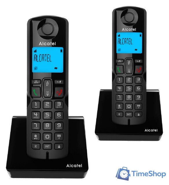 Радиотелефон Alcatel S230 DUO (черный) - Изображение №1 — Интернет-магазин Time-Shop