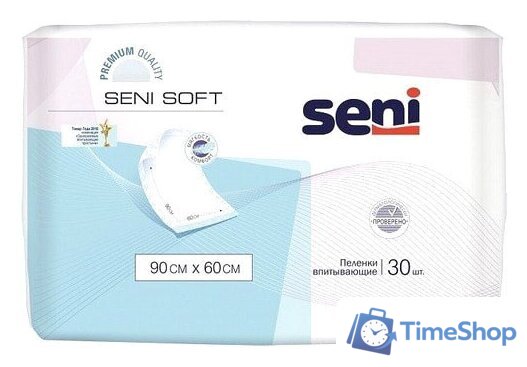 Пеленки Seni Soft 90х60 см (30 шт) - Изображение №1 — Интернет-магазин Time-Shop