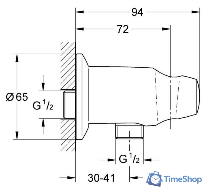 Шланговое подключение Grohe Movario 28406000 - Изображение №2 — Интернет-магазин Time-Shop