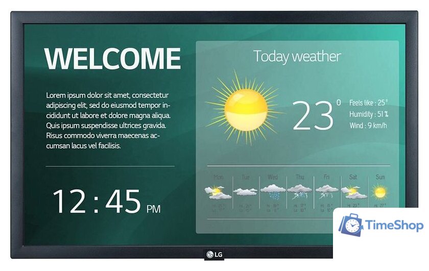 Информационная панель LG 22SM3G-B - Изображение №1 — Интернет-магазин Time-Shop