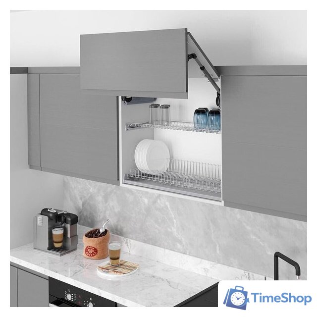 Сушилка для посуды Starax S-5162-С (с алюминиевой рамкой/хром) - Изображение №1 — Интернет-магазин Time-Shop