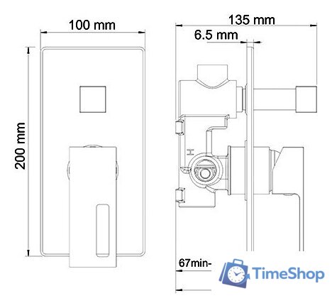 Смеситель Wasserkraft Alme 1541 - Изображение №3 — Интернет-магазин Time-Shop