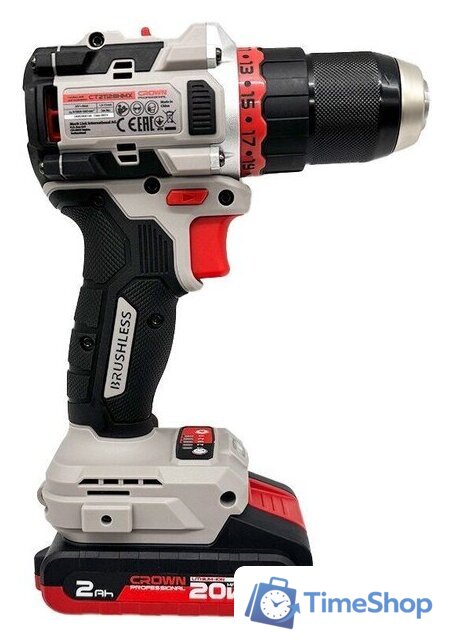 Дрель-шуруповерт Crown CT21128HMX-2 BMC (с 2-мя АКБ, кейс) - Изображение №4 — Интернет-магазин Time-Shop
