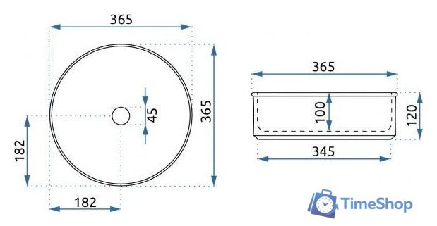Умывальник Rea Charlotte U6960 - Изображение №7 — Интернет-магазин Time-Shop