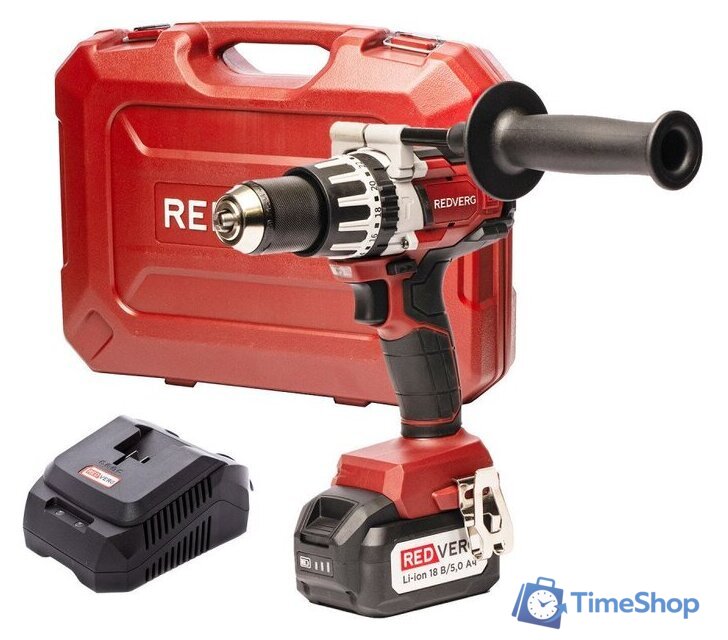 Ударная дрель-шуруповерт RedVerg RD-IS18BLM/U (с 1-им АКБ, кейс) - Изображение №1 — Интернет-магазин Time-Shop