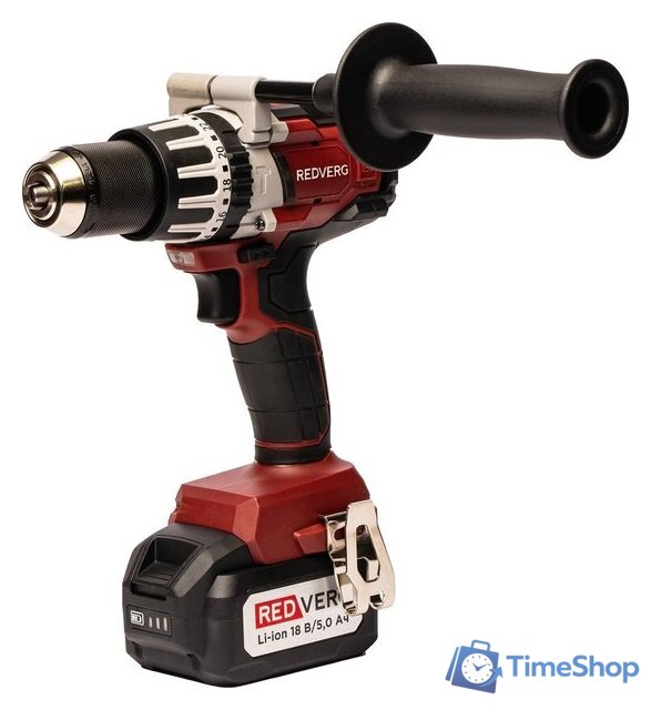Ударная дрель-шуруповерт RedVerg RD-IS18BLM/U (с 1-им АКБ, кейс) - Изображение №2 — Интернет-магазин Time-Shop