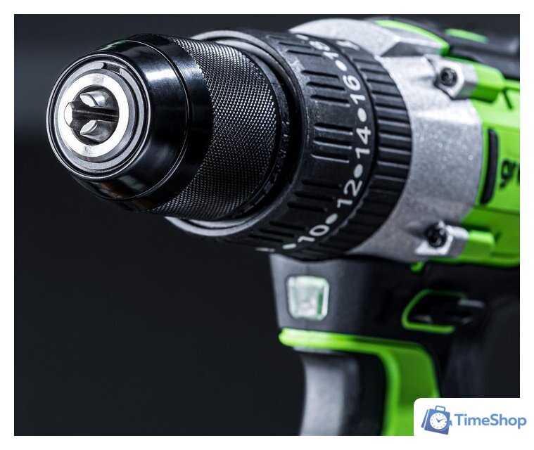 Ударная дрель-шуруповерт Greenworks GD24DD60 3704107CUB (с 1-им АКБ) - Изображение №7 — Интернет-магазин Time-Shop