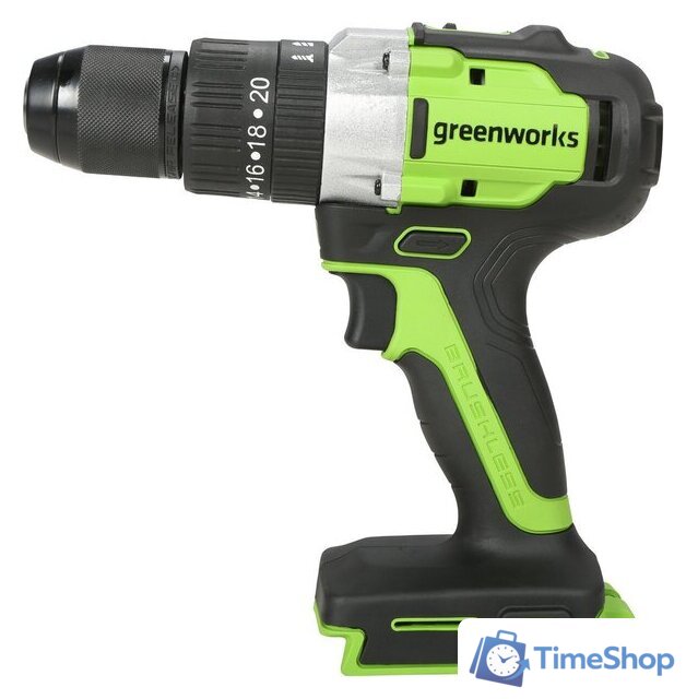 Ударная дрель-шуруповерт Greenworks GD24DD60 3704107CUB (с 1-им АКБ) - Изображение №2 — Интернет-магазин Time-Shop