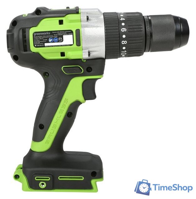 Ударная дрель-шуруповерт Greenworks GD24DD60 3704107CUB (с 1-им АКБ) - Изображение №4 — Интернет-магазин Time-Shop