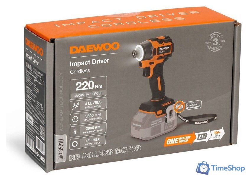 Винтоверт Daewoo Power DAX 3521Li (без АКБ) - Изображение №12 — Интернет-магазин Time-Shop
